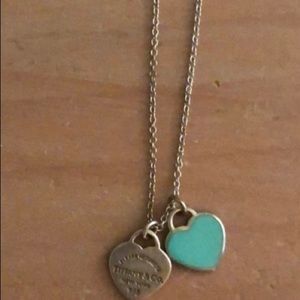 Tiffany double heart necklace